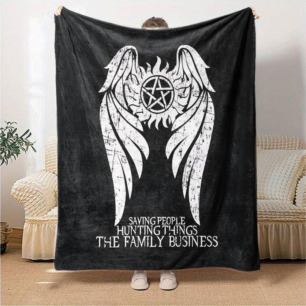 1pc Supernatural 13 Blanket Soft Warm Throw for Home, Office, Travel All Season Cozy Bedding Gift, Office Cozy Accessory