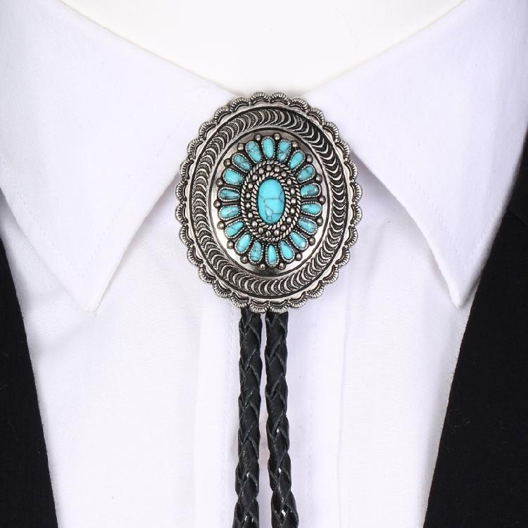 Bolo Tie Necktie Western Cowboy Necktie Necklace Male Costume for Sweater