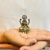 Mosazná 2" bohyně Maa Laxmi Idol Murti Socha pro domov a kancelář (5x3x2 cms,)