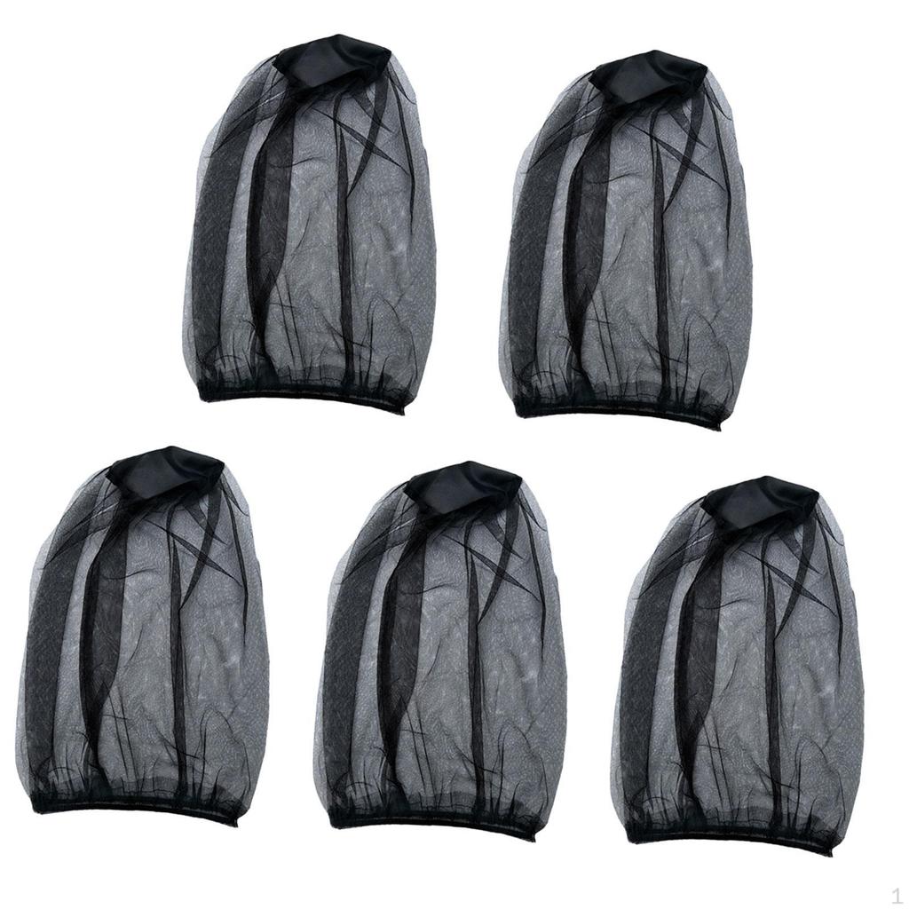 5 Pieces Head Net Cover Comfortable Breathable Fishing Cap for Climbing Hiking