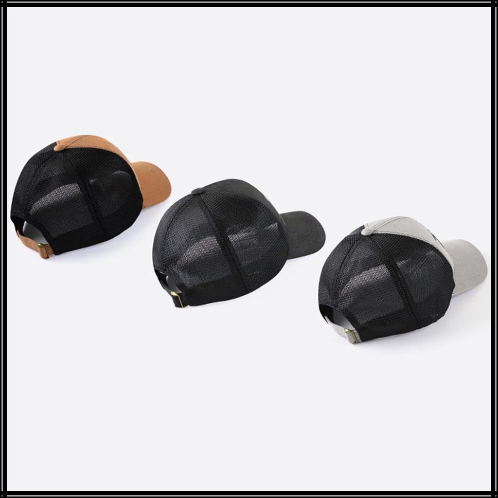 Mesh Cap with English CA726 [White Fang] Letters, Hat, Running, Outdoor, Women, Men, (Black)