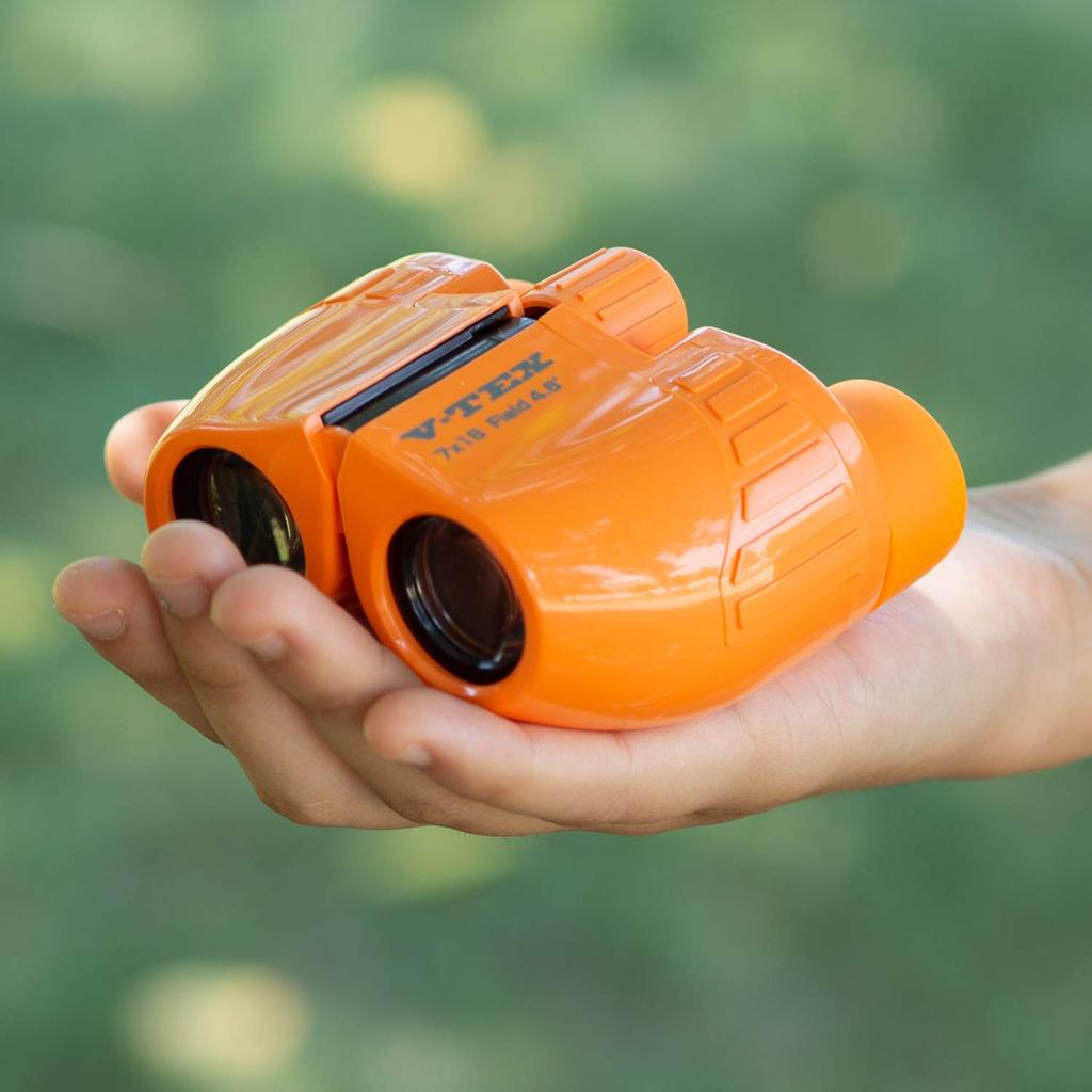 Kenko 7x18 Porro Prism 7x 18mm V-TEX Binoculars, Magnification, Aperture, Orange, VT-0718OR