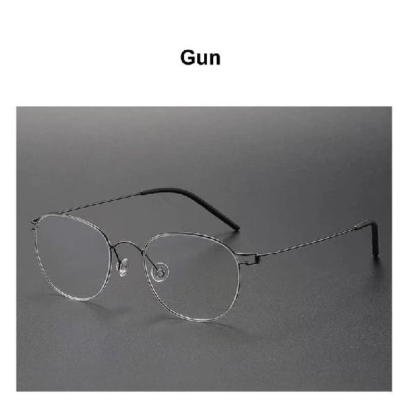 Denmark Brand Retro Oval Round Handmade Round Ultralight Air Titanium Glasses Frame Women Fashion Eyeglasses Eyeglass Man Robin