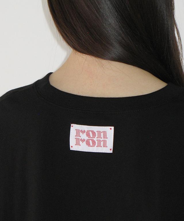 RONRON Mini Pocket Milky Way Over Fit Long Sleeve Black