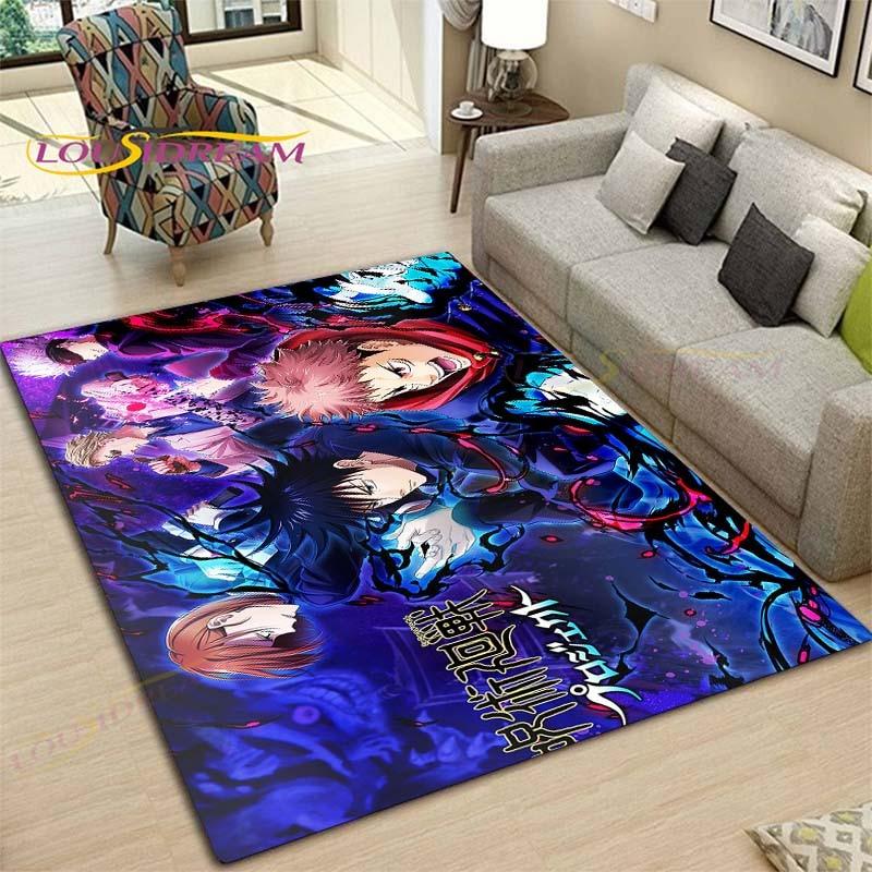 Cartoon Jujutsu Kaisen Floor Mat Door Mat Bathroom Non-slip Carpet Anime Carpet Printing Floor Mat Carpet
