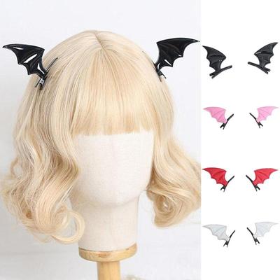 2 Pack Halloween Ghost Hair Clips Hair Accessories Gothic Hair Clip Accessories for Holiday Party Dress Up
