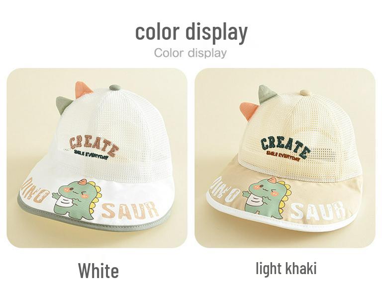 Kids' Dinosaur Mesh Sun Protection Windproof Bucket Hat