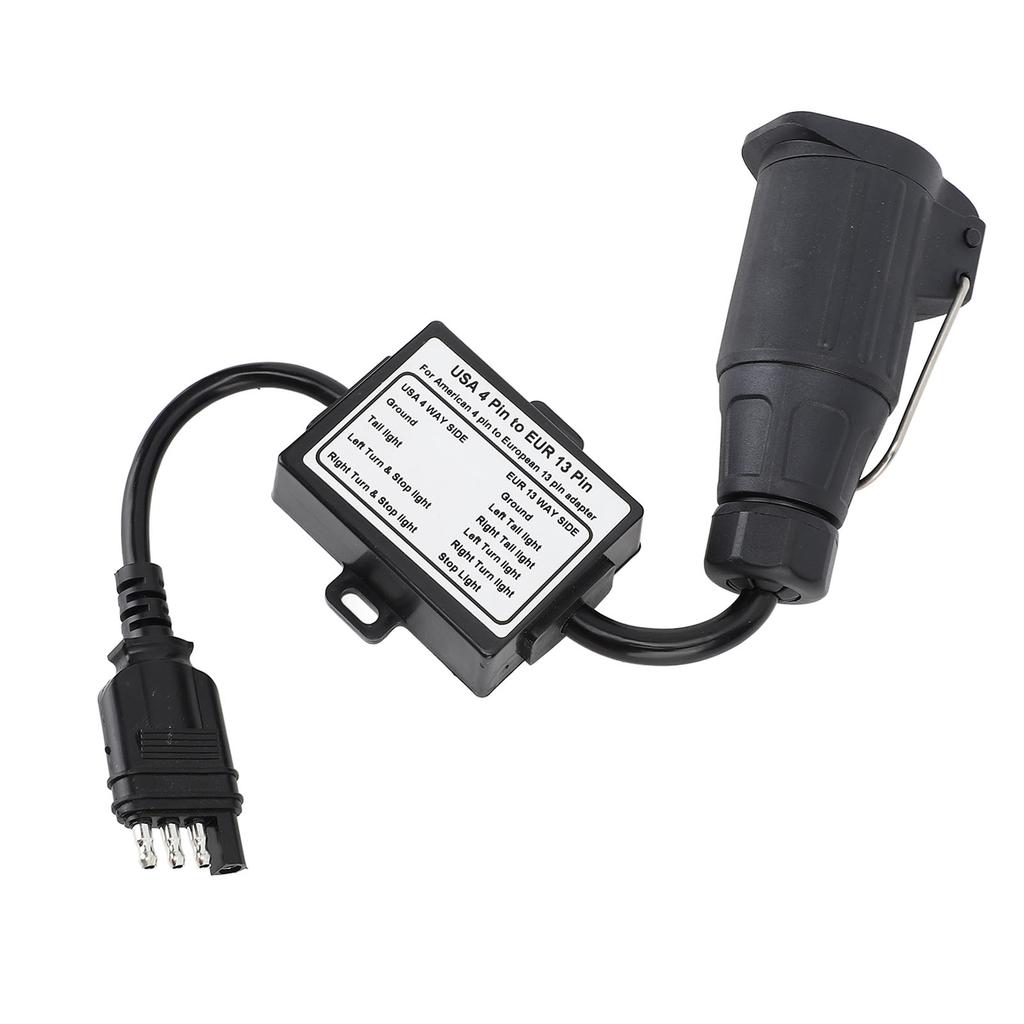 To  Trailer Converter Charging Function 4 Pin Socket To  13 Pin Plug for RV Caravan Boat