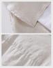 Men's Loose-Fit Long-Sleeve White Linen Shirt – Spring/Fall Japanese Casual Fashion