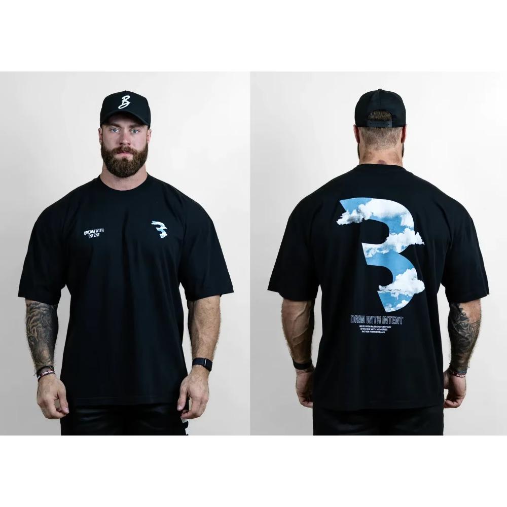 2023 Summer New Sports T-shirt 100% Cotton 2 English Letter Printing High Quality Round Neck Street Clothing Top Casual Clothing