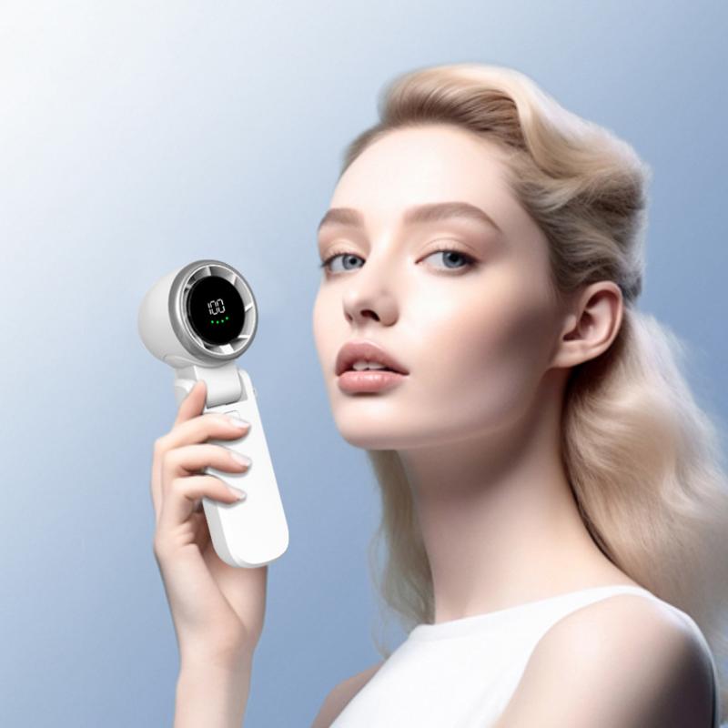 Eyelash Blower Bladeless Fan Small Creative Mini Handheld Portable USB High-speed Violence Fan Neck-hanging Fan New Dropshipping
