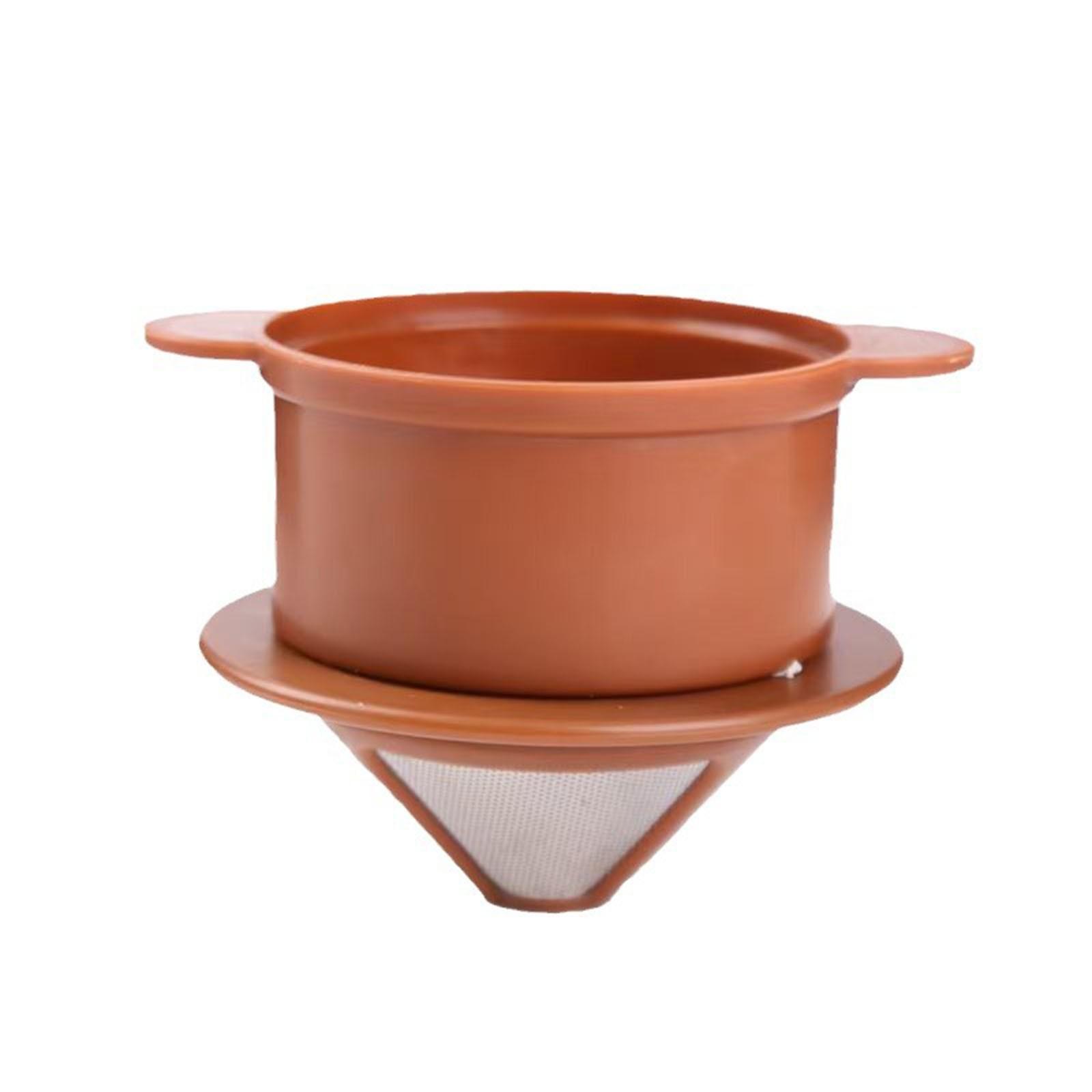 

Портативный ручной фильтр для кофе, двухслойный фильтр из нержавеющей стали, капельный фильтр, чашка, бесплатная фильтровальная бумага, чашка для фильтра для кофе