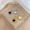 Shell Love Minimalist Stud Earrings Cold Men'S And Women'S Earrings Personality Temperament Banquet Earrings