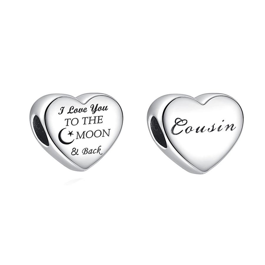 Copper Letter Family Beads Grandma Brother Son Pendant Women Dangle New Charm Fit Original Bracelet For Jewelry Gift