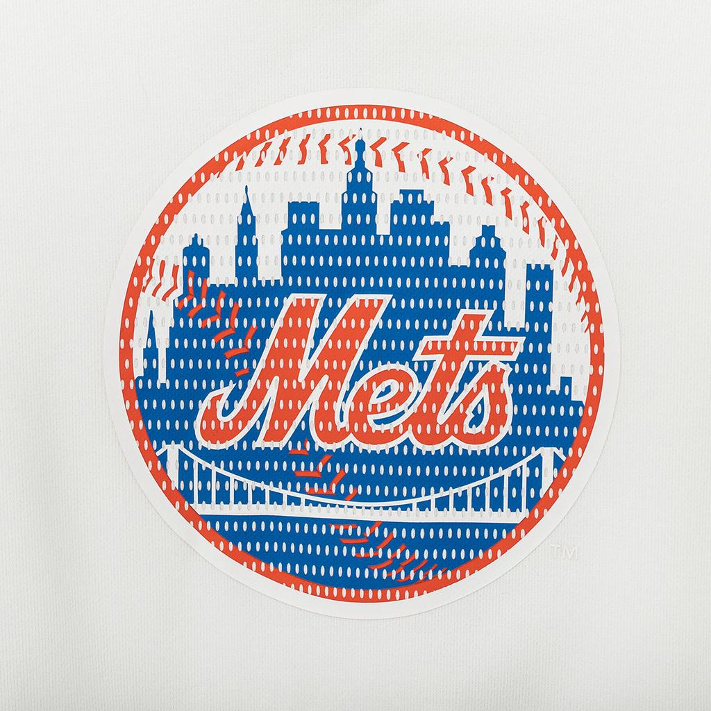 New Era SS22 MLB Series New York Mets Logo Print Pullover Hoodie Comfortable Breathable Men Hoodies White 13086552
