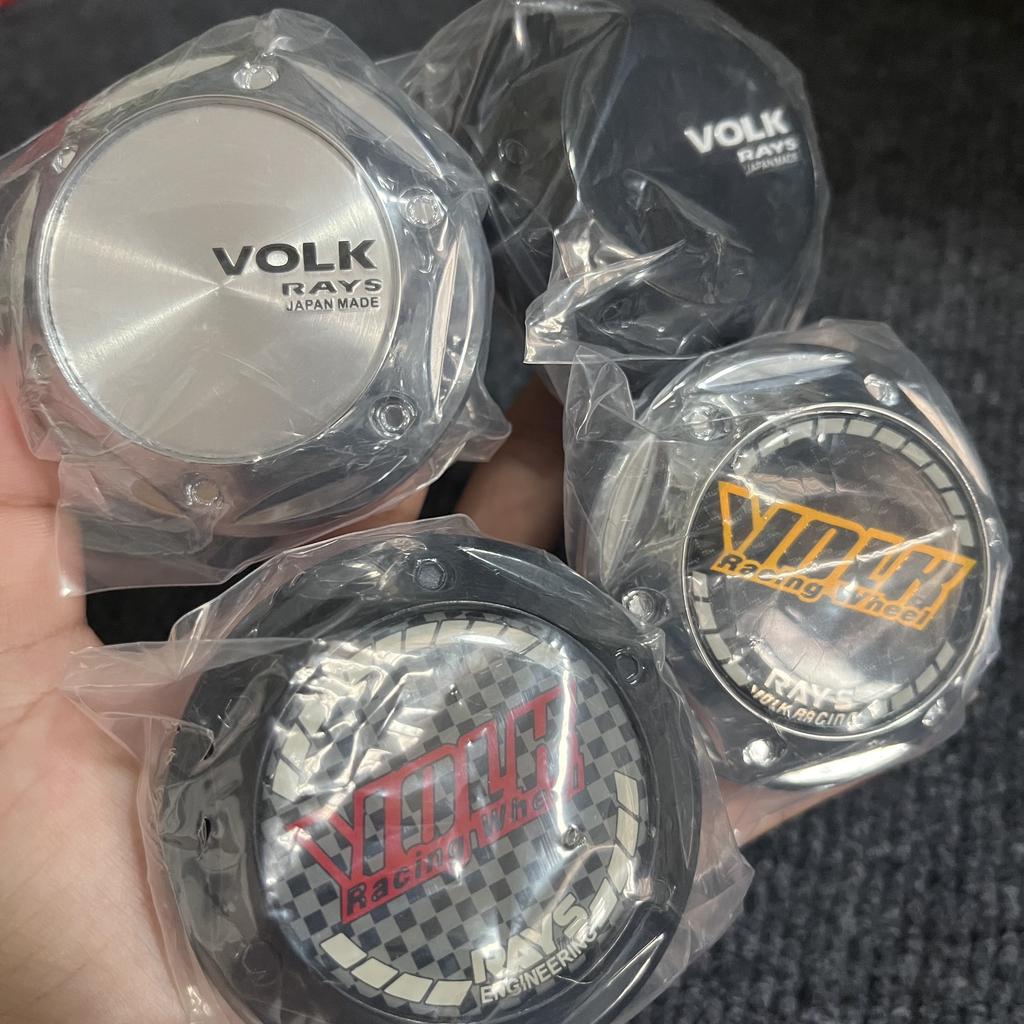 4pcs/Lot 68mm Car Wheel Hub Center Caps Flower High Caps Fit 45mm Volk Rays Racing Emblem Badge Stickers Car Styling Accessories