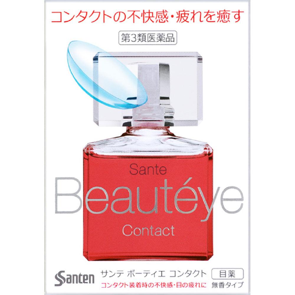 Santen Pharmaceutical Sante Boutier Contact 12ml For contact lenses Eye Drops Indications: Indications and Effects: Discomfort when wearing soft or ha