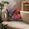 Anime S-Sonic the H-Hedgehog Pillow Case Comfort Sofa Bed Silky Elegant Invisible Zipper Custom Decorative Cushion Cover