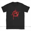 Vintage Anarchy Anarchist T-Shirts Men Crew Neck 100% Cotton T Shirt Short Sleeve Anarchy Symbol Clothing Plus Size 4XL 5XL 5XL