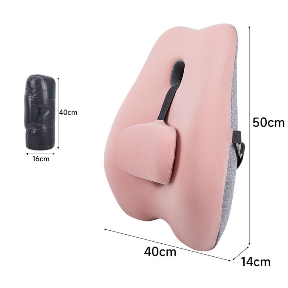 New Memory Cotton Waist Pillow Adjustable Convenient Back Cushion Lumbar Pillow Back Support Cushion Office Seat