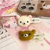 2pcs Cute Bear Hair Clips Plastic Hairpins with Duck Beak Design for Little Girls Women Sweet & Fresh  Sweet Animal Style