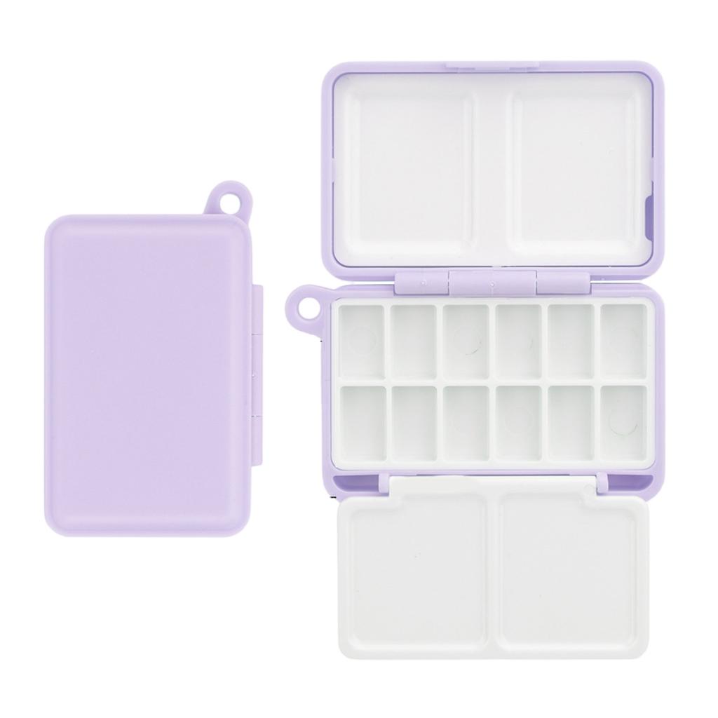 Watercolor Box with Lid Watercolor Pans for Travel Painting Empty Watercolor Tins Box with Pans Watercolor Paint Palette