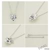 Disney Princess Beauty and the Beast Belle Silver Pendant Necklace with Cubic Zirconia (VPCDS20051)