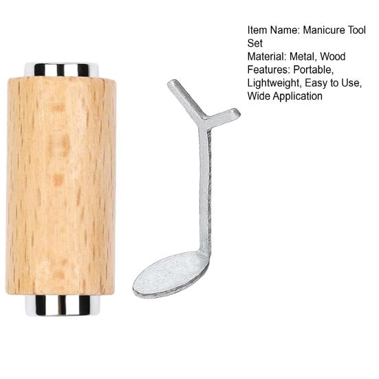 Double-Head Magnet Wand Y-Shaped Iron Wire Manicure Tool Set Compact Design Portable Wooden Strong Cylinder Magnet Bar Kit