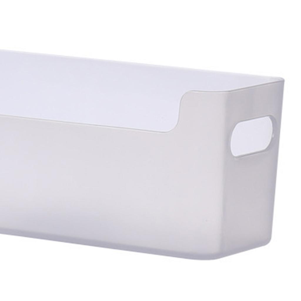 Desk Storage Holder Box Plastic Rectangular Desktop Phone Case Storage Bin Shelf Organizer for Cupboard Cabinet
