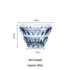 Yujing Engraved Crystal Glass Dessert Bowl - Retro Design for Oatmeal, Fruit, and Ice Cream
