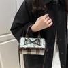 Retro Sweetheart Polka Dot Cylinder Handbag Bow Decor Crossbody Handbag Korean Kawaii Brown Small Shoulder Bag