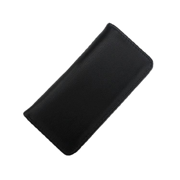 Leather Fountain Pen Case 3 Section Zippered Pencil Bag Fountain Pens Storage Pouches For School Office Supplies чёрный