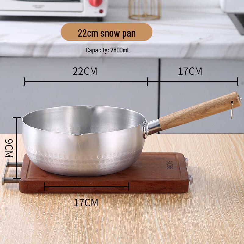 LIEI Aluminum Non-Stick Pot with Wooden Handle