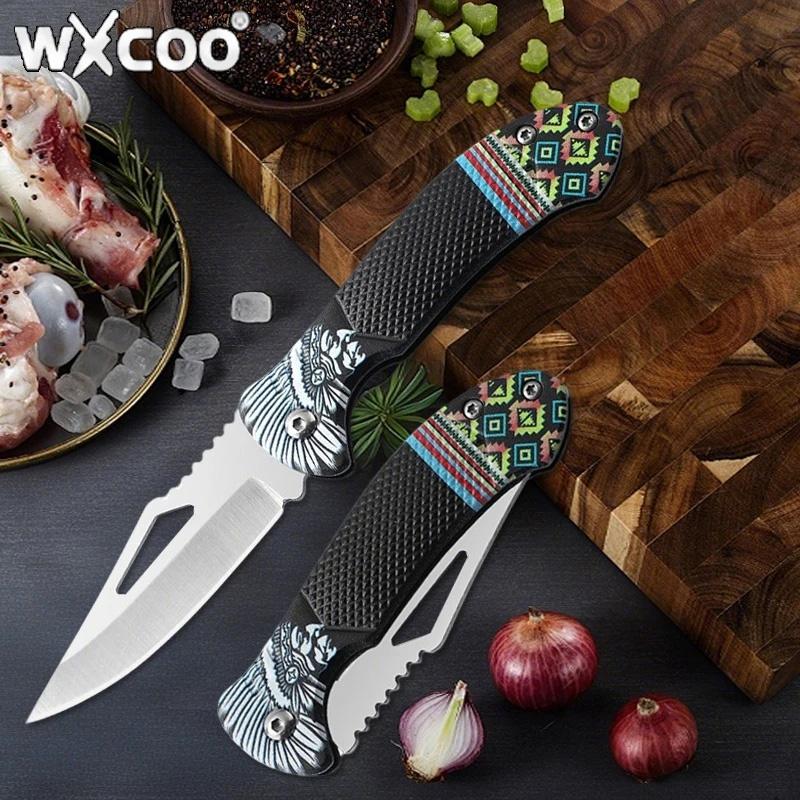 WXCOO Складной нож Нож Овощной Кухонные принадлежности Нержавеющая сталь Овощечистка Мясницкий нож Карманный нож Приготовление Кухня