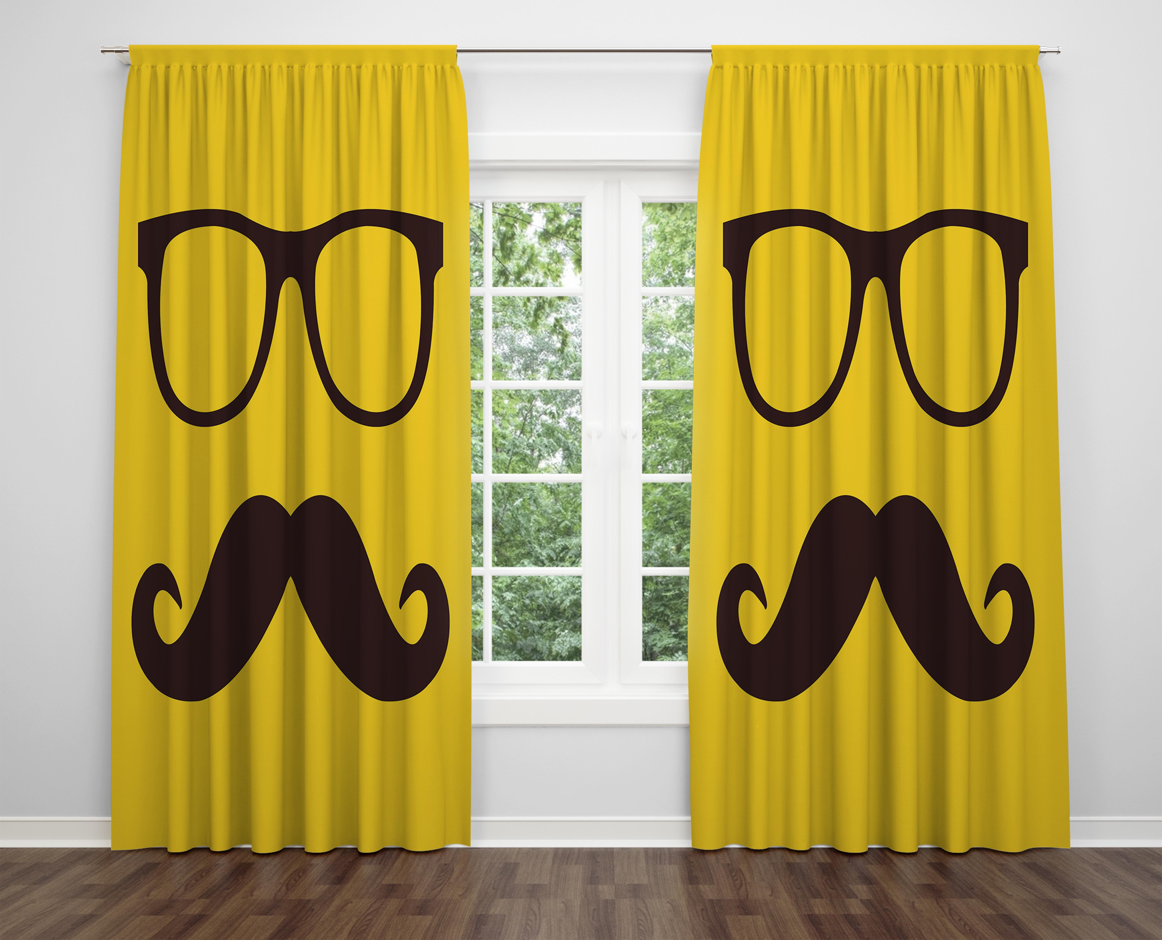 

Декоративний дизайн, високоякісна бавовняна тканина, ви можете вибрати одну або подвійну фіранку з крила 1 piece різнокольоровий