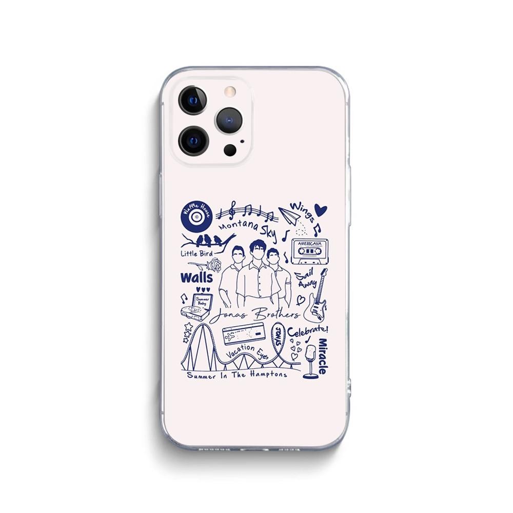 

J-Jonas Band B-Brothers Phone Case For iPhone 15 14 13 12 11 Pro Max Xs Xr X 7 8 Plus 12 13 Mini Silicone Clear Cover iPhone13