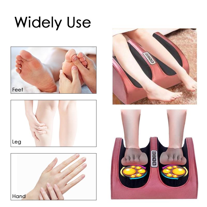 6-in-1 Electric Foot Massager Calf Leg Air Compression Massage Machine Foot Care Machine Heating Therapy EU/US/UK