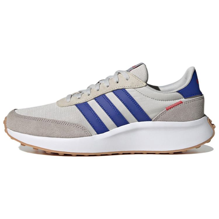 Adidas Neo Run 70S Fabric Suede Sports Comfortable Retro Non-Slip Wear-Resistant Lightweight Low-Top Casual Shoes Men Sneaker Blue Gray HP6117
