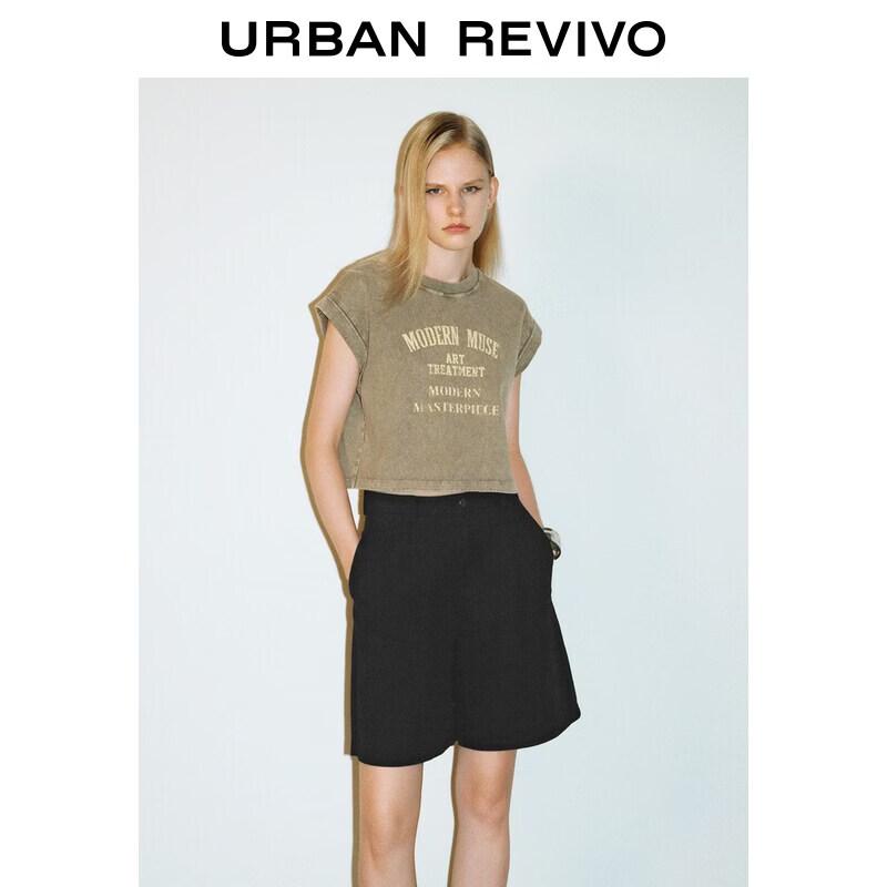 UR 2026 Women s Vintage Washed Printed Cotton T-Shirt L