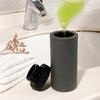Grauer Flüssigkeitsspender Silikon Silikon Shampooflasche Silikon Quetschflasche Lotion Spender