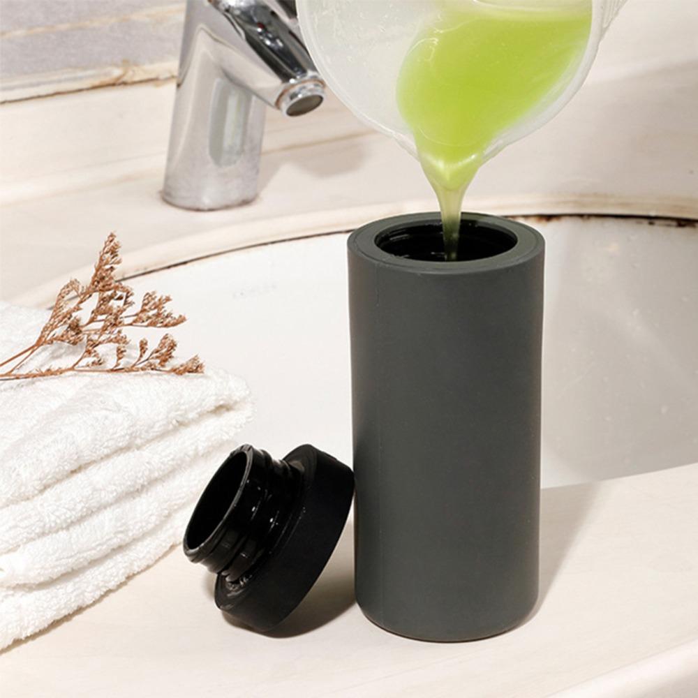 Grauer Flüssigkeitsspender Silikon Silikon Shampooflasche Silikon Quetschflasche Lotion Spender