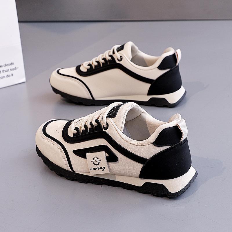 ins flat baseplate shoes sports shoes women's spring new students lightweight casual running shoes