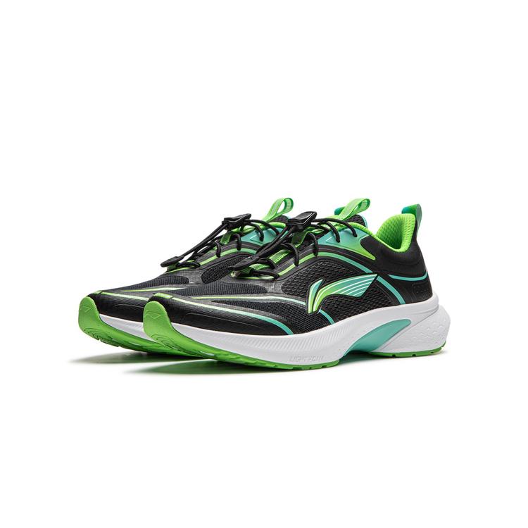 Li Ning Kids Comfortable Soft Sports Rebound Low Top Running Shoes Kids Running Shoes Black YKFU044-3