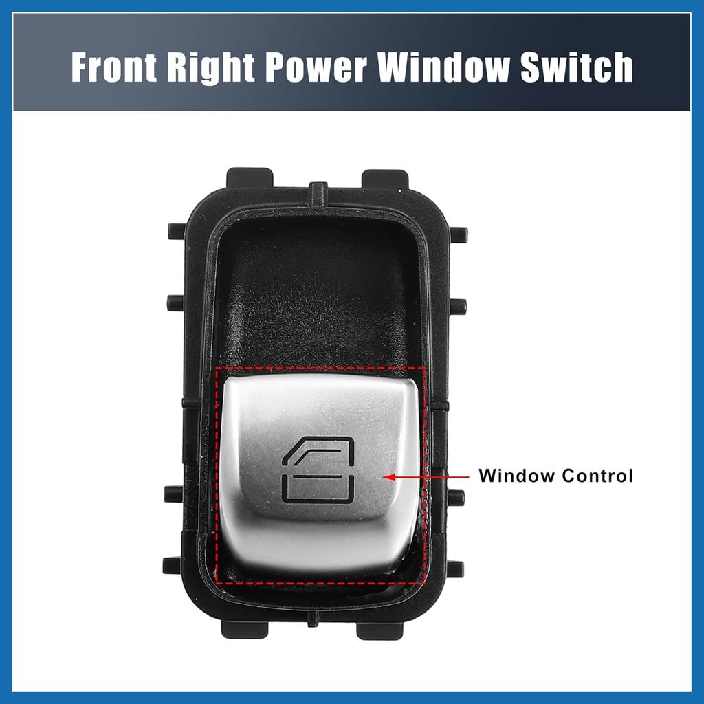Front Right Power Window Switch A2059051513 A2057371000 A22290522039051 for Mercedes-Benz C300 C350e 2015-2020 for C43 C63 GLC43 GLC300 2015-2020