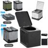 For Adults & Kids Folding Toilet Tour Emergency Mobile Toilet Car Trash Can Self-driving