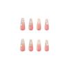 Artificial Nails Wearable Fake Nails European and American Diamond Style Gradient Wearable Nails Long Style Nail Stickers Removable
