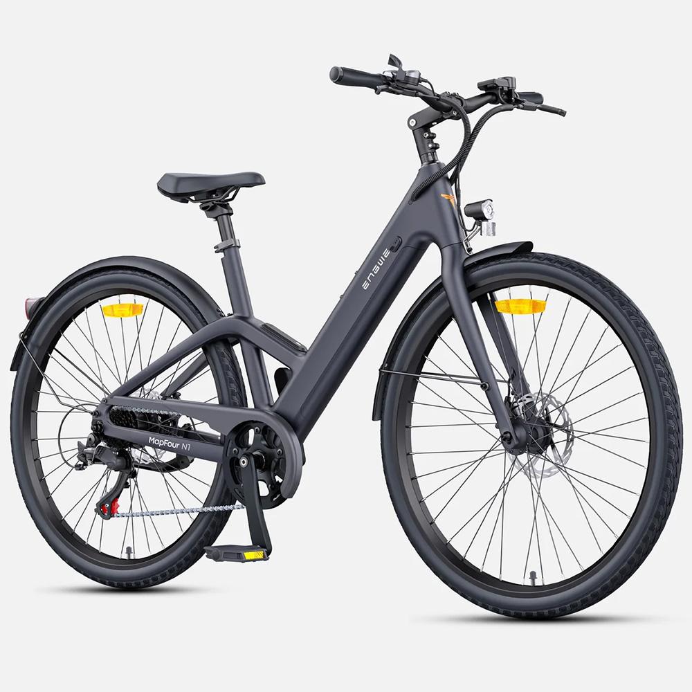 Rower Elektryczny dla Dorosłych ENGWE N1 Air ST Silnik 250W Hamulec Mechaniczny 36V 10AH Miejski Ebike Prędkość Maksymalna 25 km/h Shimano 7 Biegów Wyświetlacz LCD