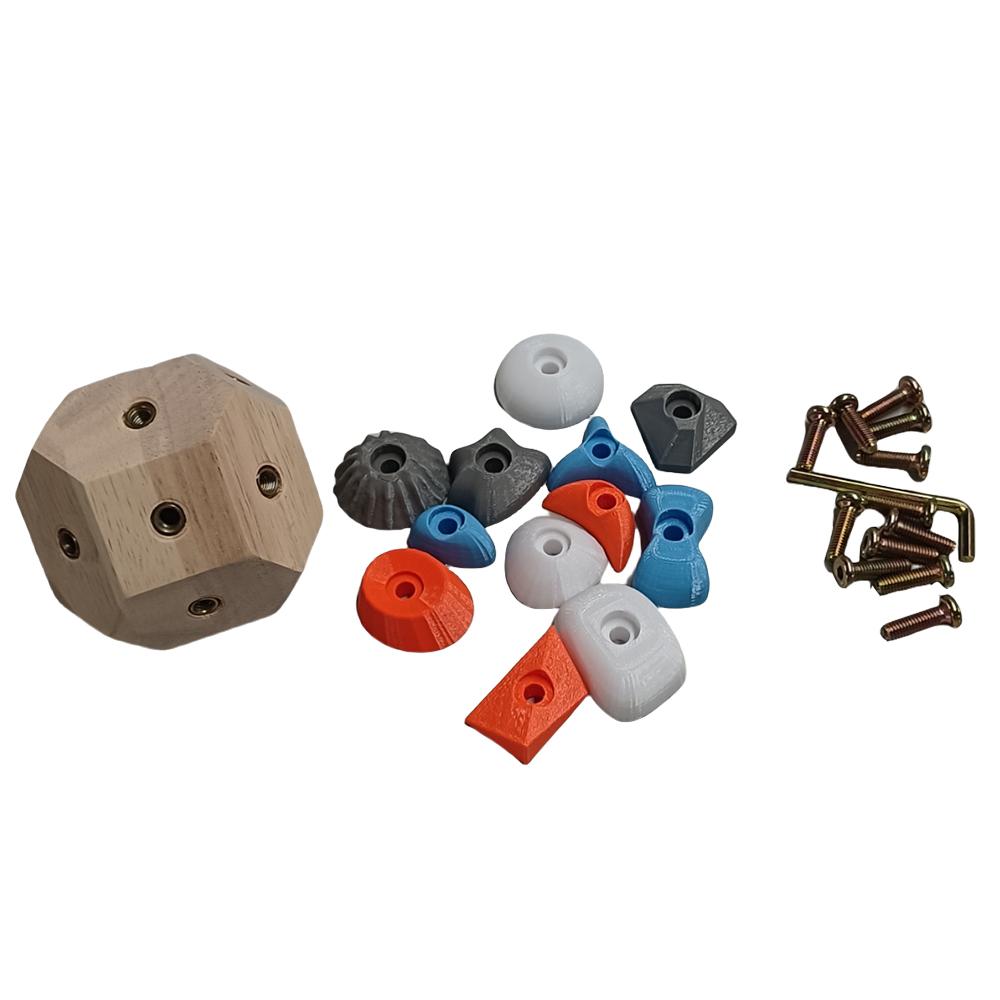 

Wood Boulder Block Simulated Rock Climbing Model Handcrafted Enhancing Manipulative Rock Climbing Ball Craft Ornaments Gift