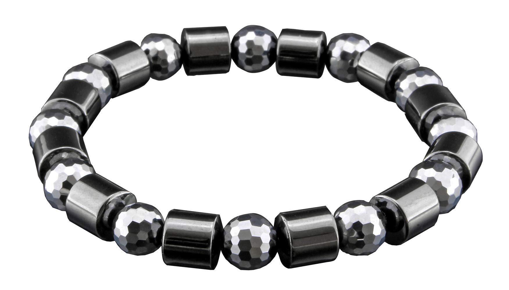 

High Rich Terahertz/Hematite Bracelet, Inner Circumference: Approx. 17cm, Terahertz and Hematite Health Bracelet, BL-2181