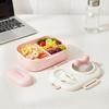 Macaron Style Portable Bento Box, Cute Lunch Container for Women & Teens, Great for Work Picnic Dating